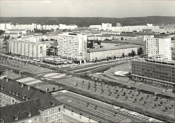 DRESDEN Elbe Blick vom Rathausturm Osten