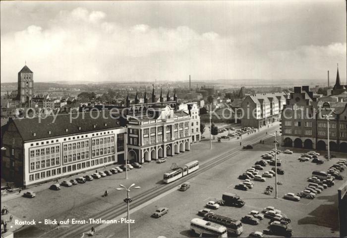 ROSTOCK CITY Ernst Thaelmann- Platz Strassenbahn