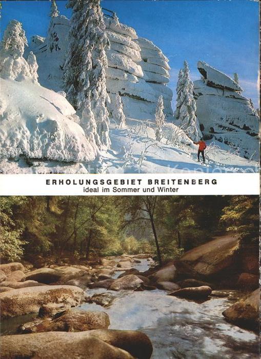 Breitenberg Niederbayern Bach Winter