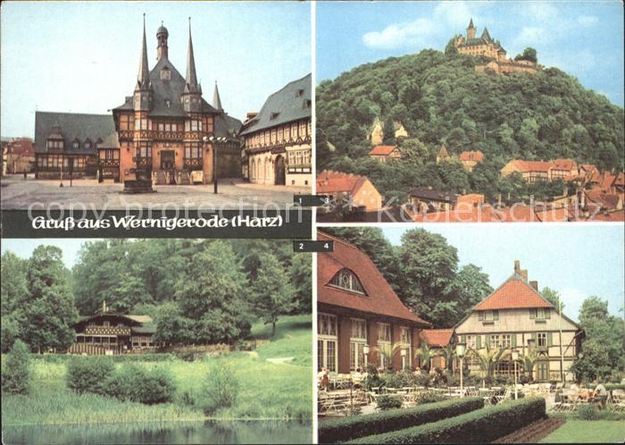 Wernigerode Harz Rathaus HO- Hotel Gothisches Haus Schloss