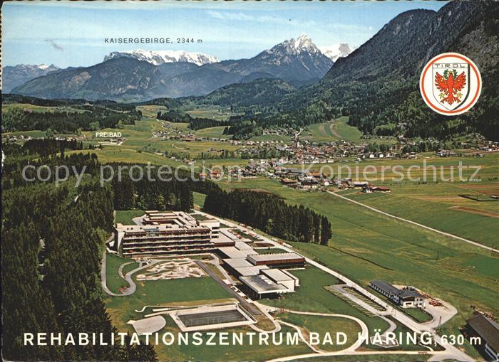 Bad Haering Tirol Fliegeraufnahme Rehabilitationszentrum