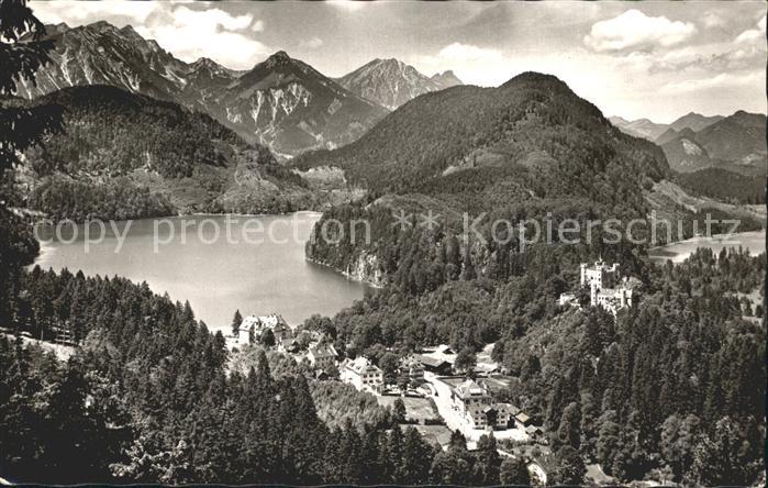 Hohenschwangau Alpsee Schwansee Allgaeuer Hochgebirge