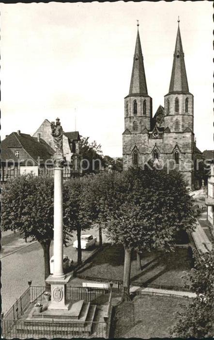 Duderstadt Niedersachsen Sankt Cyriakuskirche Mariensaeule