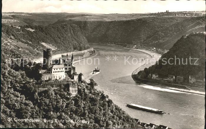 St Goarshausen Burg Katz Loreley