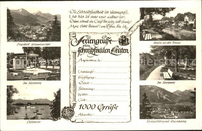 Siegsdorf Oberbayern Panorama Kurpark Chiemsee