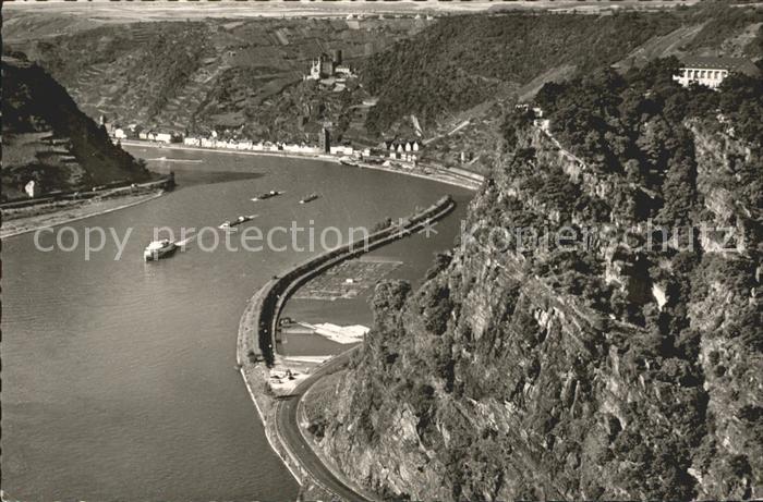 St Goarshausen Burg Katz Loreley und Rhein