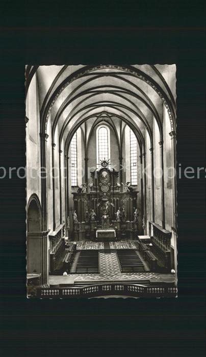 Pruem Eifel Der Hochaltar der Basilika