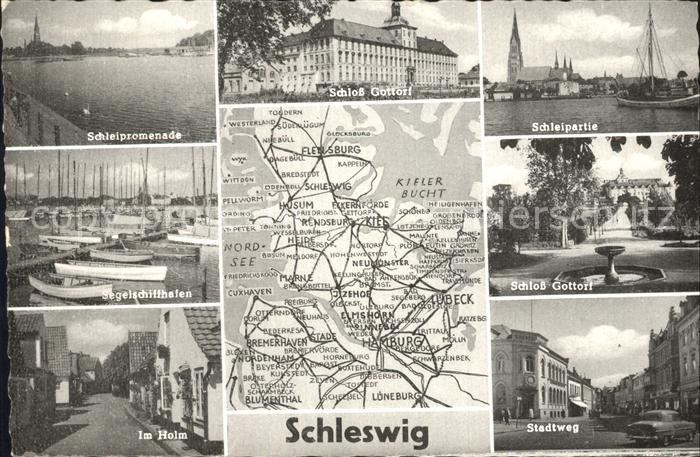 Schleswig Schlei Schloss Gottorf Schleipartie Segelschiffhafen Im Holm