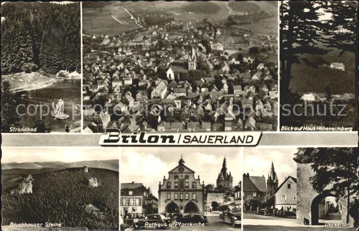 Brilon Hochsauerlandkreis NRW Fliegeraufnahme Strandbad Bruchhauser Steine Ratha