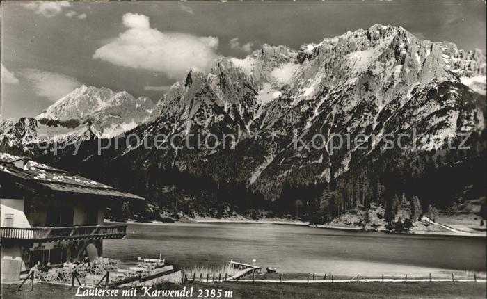 Lautersee Mittenwald Mit Karwendel