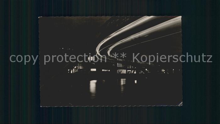 WUPPERTAL NRW Die Schwebebahn bei Nacht