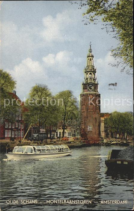 Amsterdam Niederlande Oude Schans Montelbaanstoren