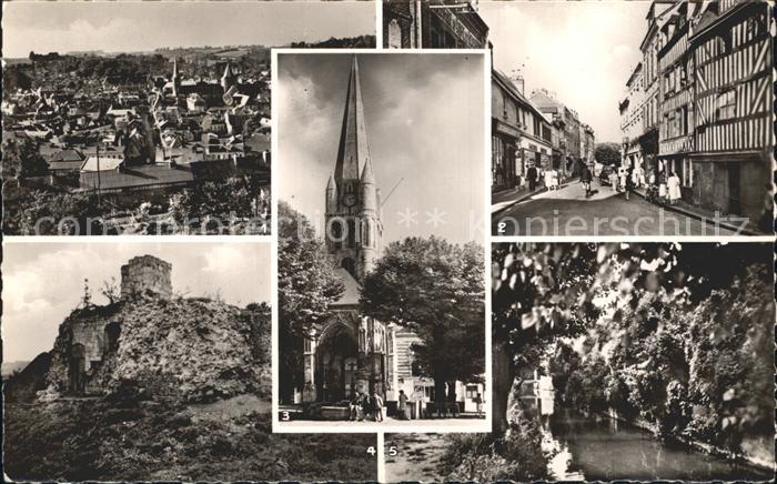 Montivilliers Place de L Eglise Ruines des Remparts La Lézarde
