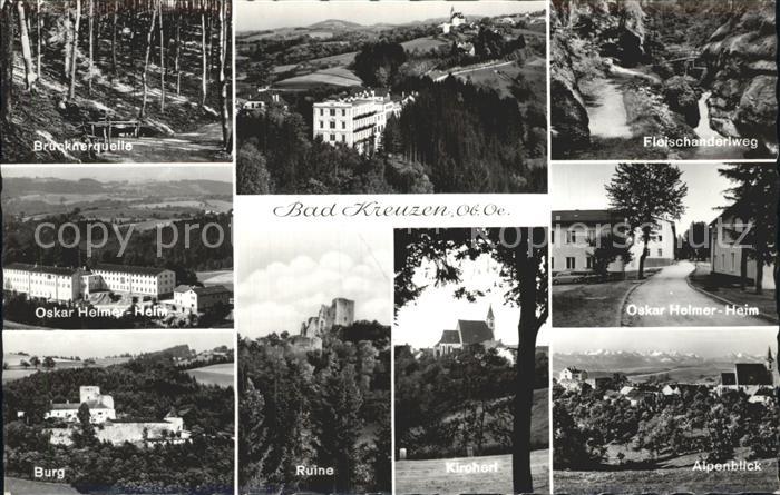 Bad Kreuzen Oskar- Helmer- Heim Bruecknerquelle Burg