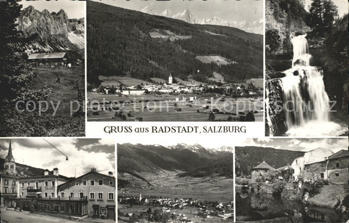 Radstadt Wasserfall Stadtansicht