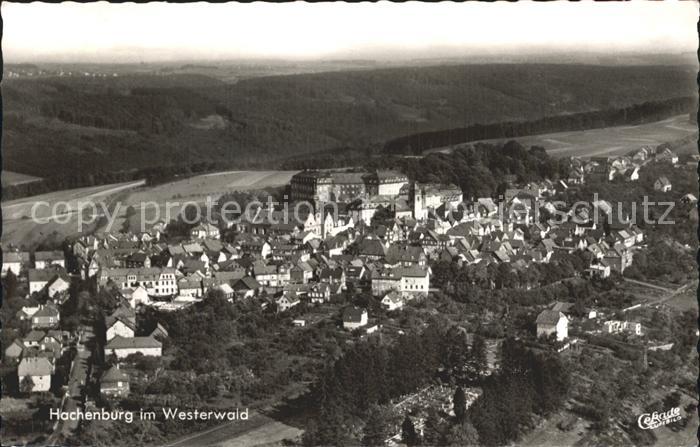 Hachenburg Westerwald Fliegeraufnahme