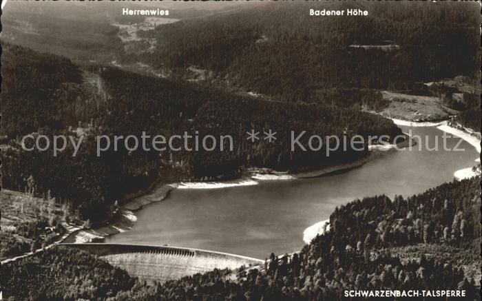 Forbach Baden Fliegeraufnahme Schwarzenbachtalsperre