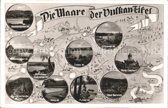 Bad Bertrich Burg Cochem Toten Maare Holz- Maare