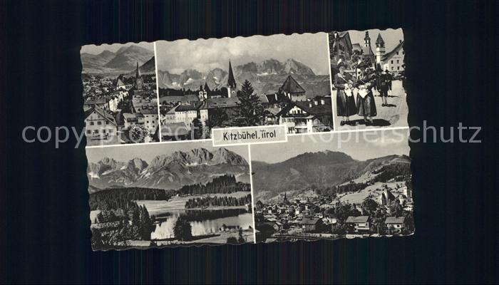 Kitzbuehel Tirol Tracht Stadtansicht