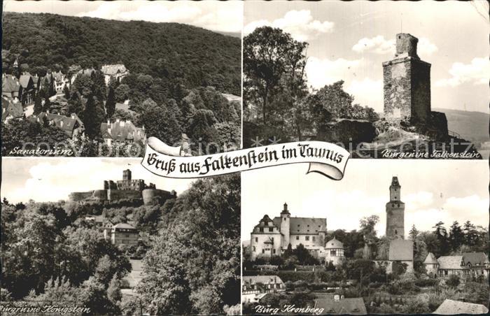 Falkenstein Taunus Burgruine Koenigstein Burg Kronberg