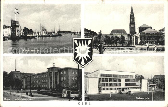 KIEL  CITY Ostseehalle Rathaus Stadttheater