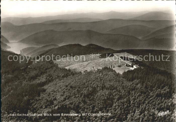 Bad Sachsa Harz Fliegeraufnahme Vom Ravensberg mit Odertalsperre