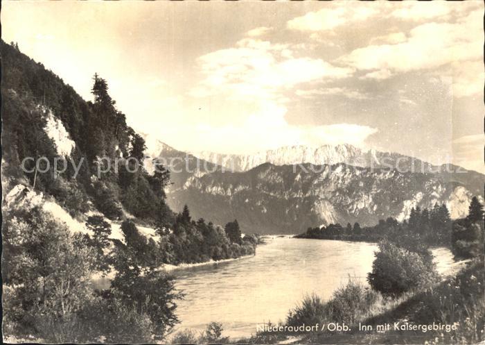 Niederaudorf Inn mit Kalsergebierge