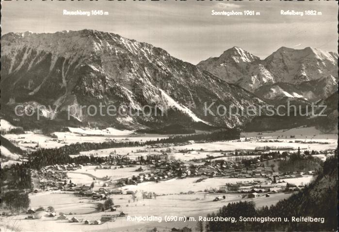 Ruhpolding Bayern Rauschberg Sonntagshorn Reifelberg