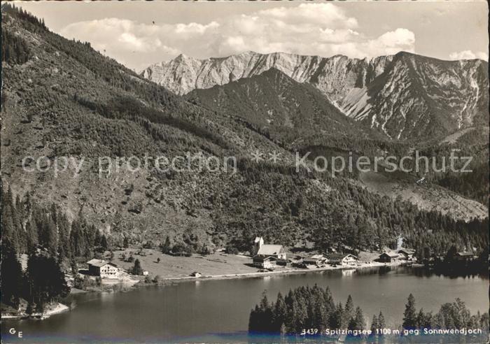 Spitzingsee Blick gegen Sonnwendjoch