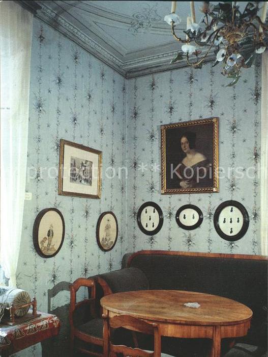 Mueglitztal Schloss Weesenstein Eckzimmer im Biedermeierstil