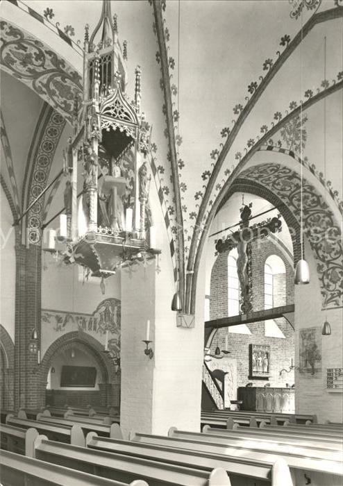 Moelln Lauenburg Sankt Nikolai Suedliches Seitenschiff Chor