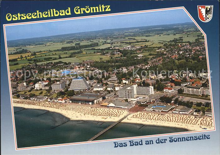Groemitz Ostseebad Strand Fliegeraufnahme