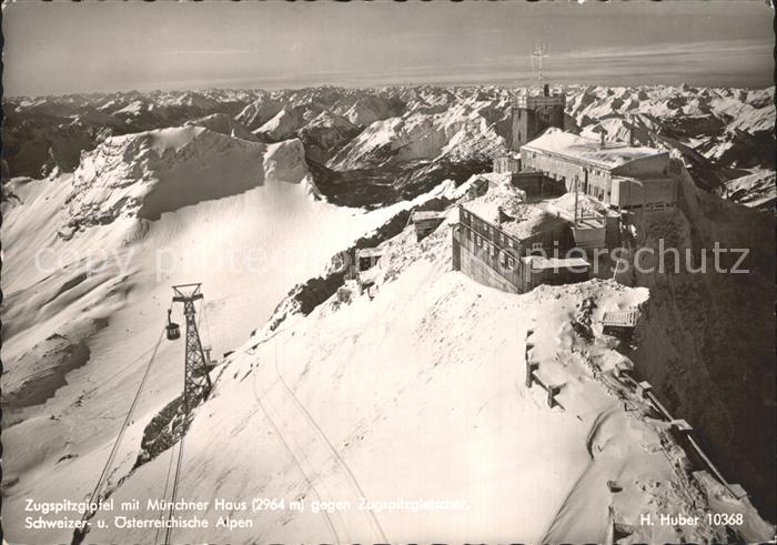 Zugspitze Zugspitzgipfel Muenchner Haus