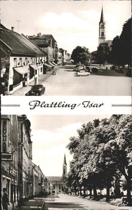 Plattling Isar Bayern Stadtplatz Kirche