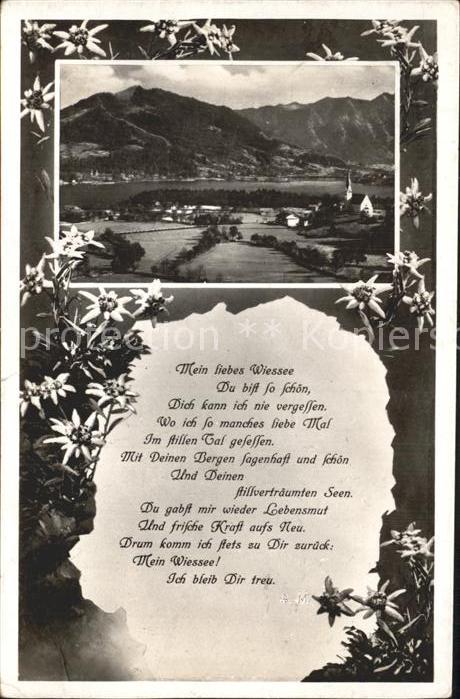 Bad Wiessee Panorama Tegernsee Alpen Gedicht
