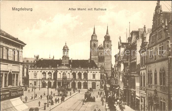 MAGDEBURG  CITY Alter Markt mit Rathaus