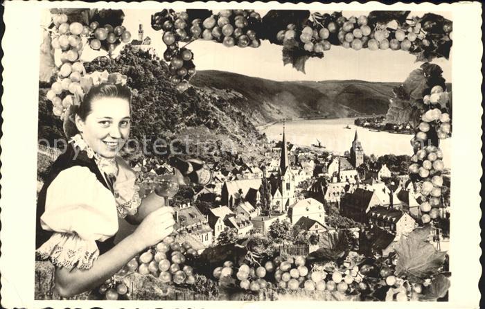 Braubach Rhein Panorama Weinort Weinreben Weinprinzessin