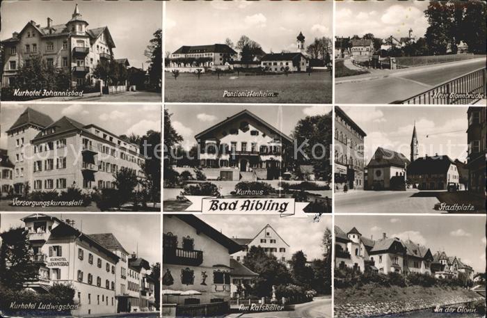 Bad Aibling Kurhotel Pensionistenheim Glonnbruecke Stadtplatz Kurhaus Versorgung