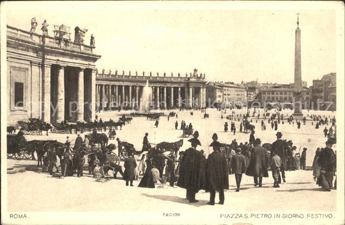 Roma Rom Piazza San Pietro in giorno festivo