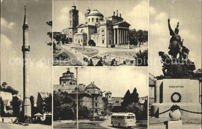 Egri Eger Minarett Kathedrale Dobo Istvan Denkmal