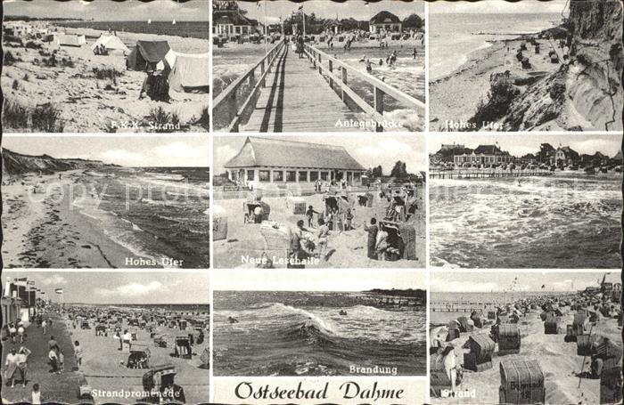 Dahme Ostseebad Strand Anlegebruecke Hohes Ufer Lesehalle Strandpromenade Brandu