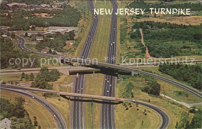 Woodbridge New Jersey New Jersey Turnpike aerial view