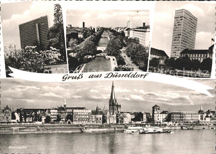 DuessELDORF CITY Thyssen Haus Koenigsallee Mannesmann Hochhaus Rheinpartie Damp