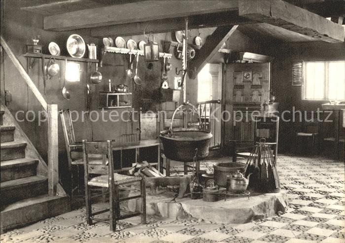 Wilsede Lueneburger Heide Im Flett des Heidemuseums Naturschutzpark Lueneburger