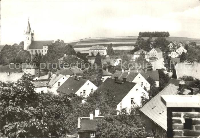 Eppendorf Sachsen Ortsansicht mit Kirche