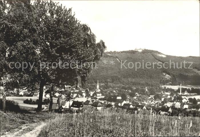 Erdmannsdorf Augustusburg Panorama mit Blick zur Augustusburg