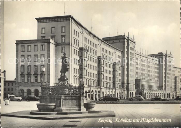 LEIPZIG Sachsen Rossplatz mit Maegdebrunnen