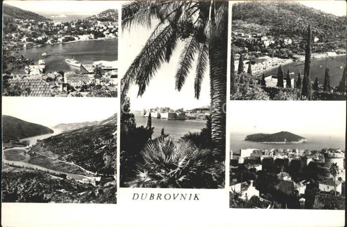 Dubrovnik Ragusa Teilansichten Kueste Insel Festung
