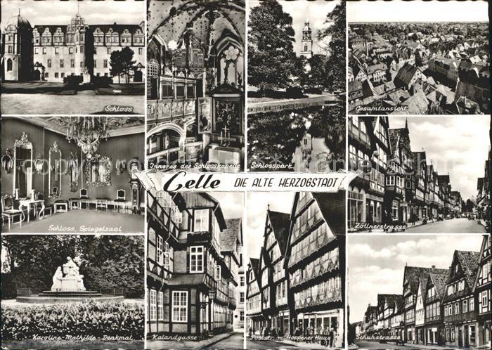 Celle Niedersachsen Alte Herzogstadt Schloss Spiegelsaal Kapelle Park Strassenpa