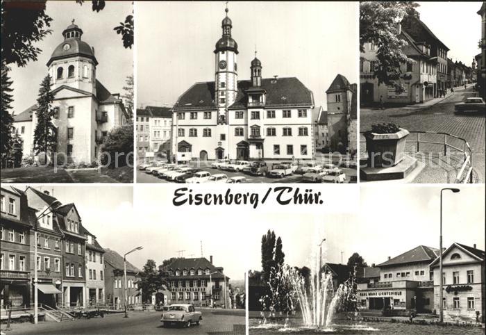 Eisenberg Thueringen Schlosskirche Rathaus Markt Steinweg Platz der Republik Ern